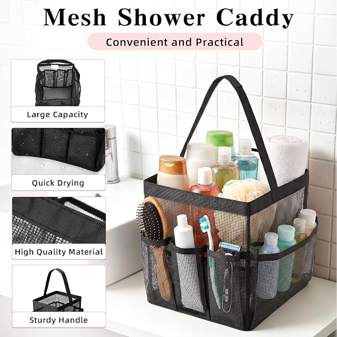Mesh Shower Caddy, Portable Shower Caddy Bag - Image 4