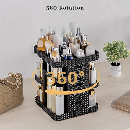 360 Rotating Makeup Organizer for Vanity, Large Skin Care Organizer - Image 4