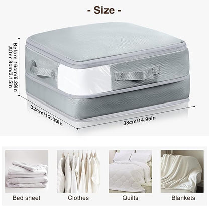 DIMJ Compression Storage Bags 8 Pack, 19L Clothes Storage Organizer - Image 2