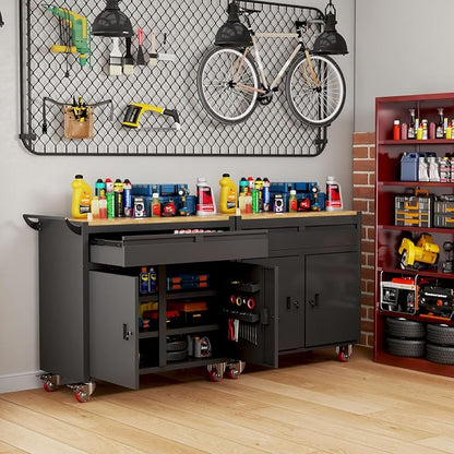46-inch Rolling Tool Cabinet, Tool Chest Workbench - Image 6