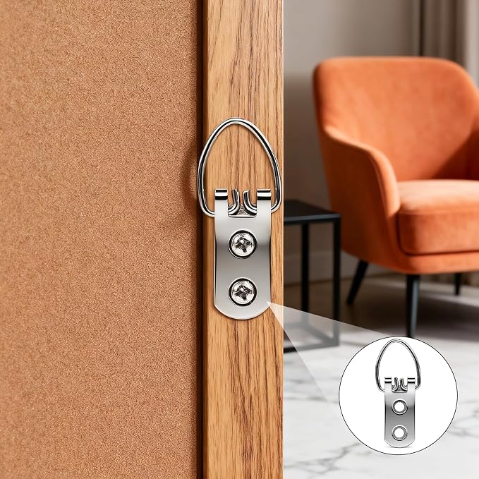 20 Pcs Heavy Duty D Ring Picture Hangers - Image 5