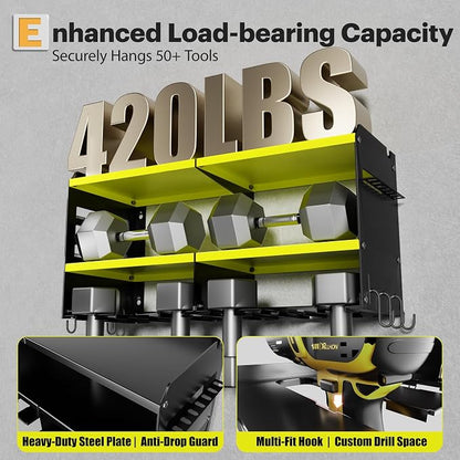 Spampur Power Tool Organizer, 15 Min Quick Assembly & Max 420lb Load by Heavy - Image 4