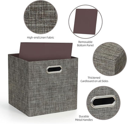 Posprica Storage Basket Bins, 13×13 Foldable Storage Boxes Containers - Image 3