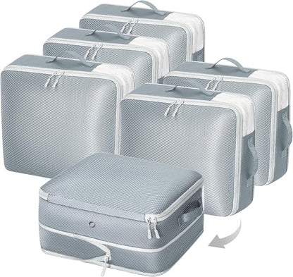 DIMJ Clothes Storage Bag 6 Pack, 19L Compression Storage Bags by DiMJ