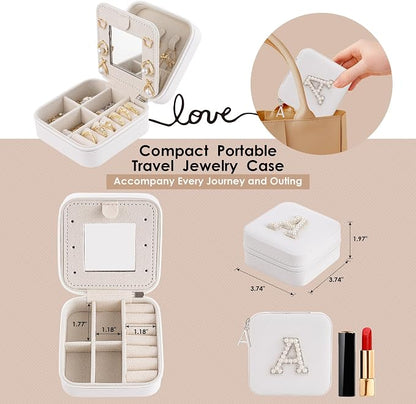 Birthday Gifts For Women, Initial Jewelry Box, Travel Jewelry Case, Gifts for - Image 4