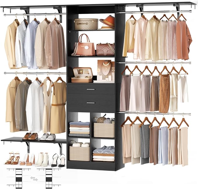 Closet System - 4.75-8FT Closet Organizer System - Image 2
