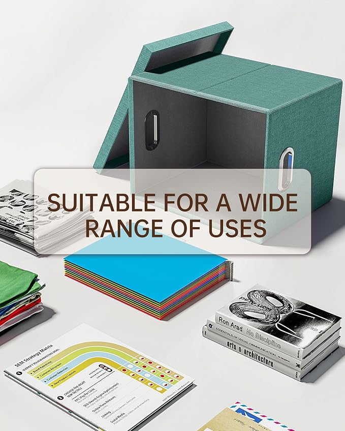 File Organizer with Lid, File Box, File Cabinet - Image 5