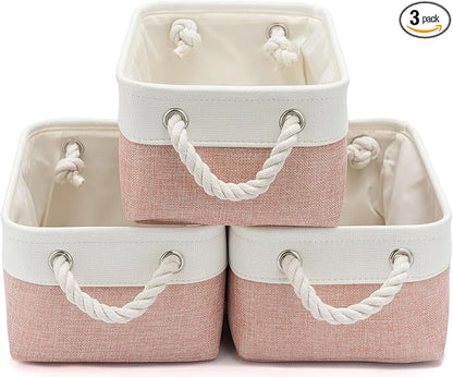 11.8x7.9x5.2 Inch Fabric Small Storage Bins by VQRTEXAStorageBasket