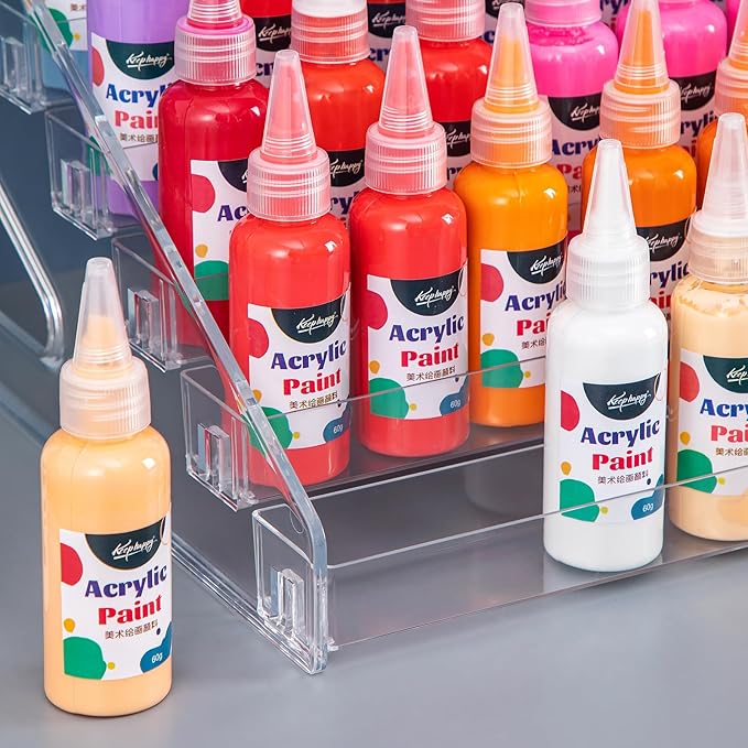 Acrylic Paint Organizer, Painting Bottle Holder, Acrylic Paint Storage Organizer - Image 8