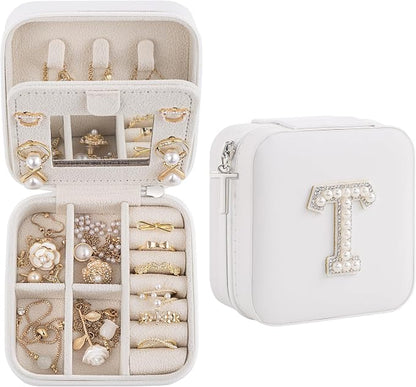 Birthday Gifts For Women, Initial Jewelry Box, Travel Jewelry Case, Gifts for by Unknown