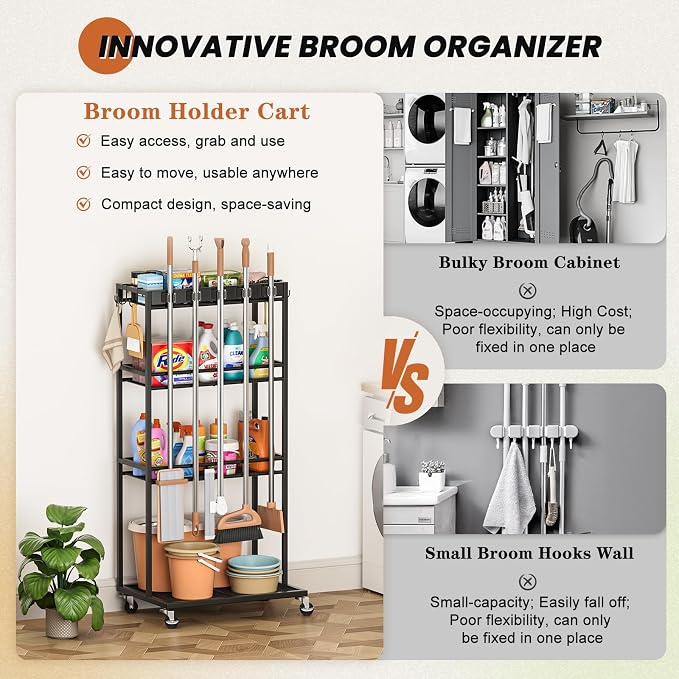 Olakee Taller Broom Holder - Image 7
