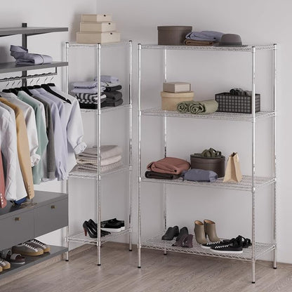 21" Deep x 42" Wide x 74" Height Wire Shelving Kit | 4-Tier | NSF Commercial - Image 2
