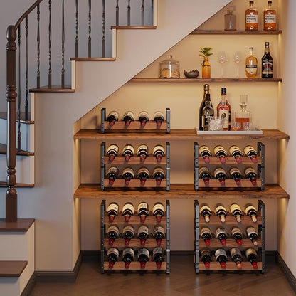 X-cosrack Wine Rack Countertop, 3-Tier 12 Bottles Small Wine Rack Stackable - Image 8