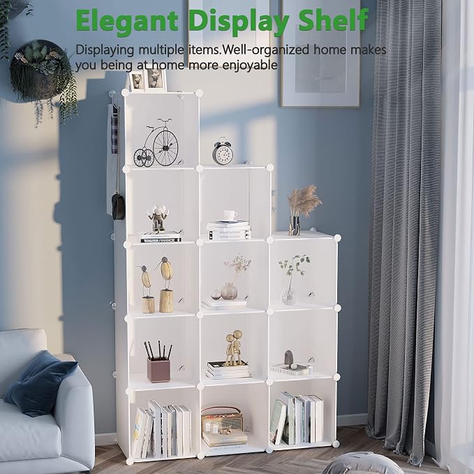 C&AHOME Cube Storage Organizer, 12-Cube Shelves Units, Closet Cabinet, DIY - Image 4