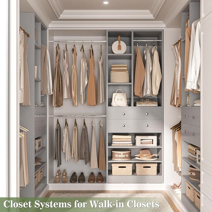 Besiost Closet System, 4.2–8.8 FT Closet Organizer - Image 2