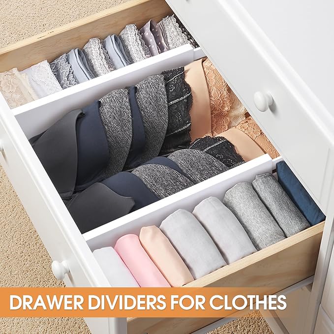Bamboo Drawer Dividers Organizers, Kitchen Drawer Organizer, Adjustable Drawer - Image 4