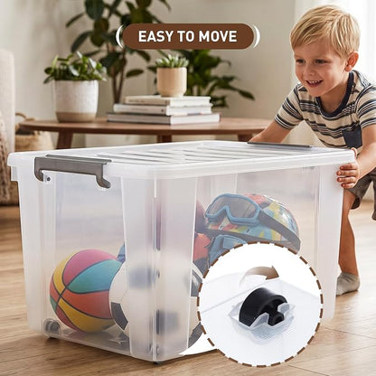 Citylife 69 QT Plastic Storage Bins - Image 7