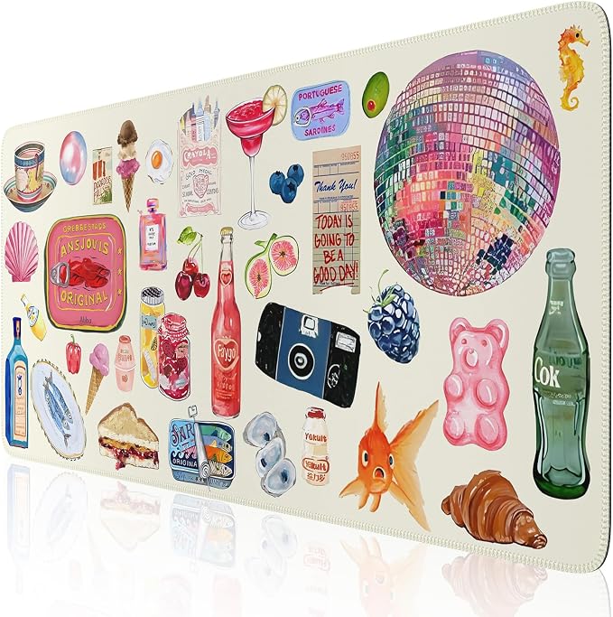 iCasso Office Desk Mat for Keyboard and Mouse, Large Mouse Pad, Desk Pad Mat by iCasso