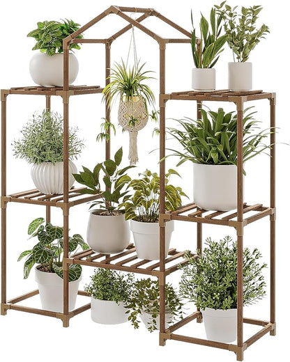 Bamworld Plant Stand Indoor Hanging Plant Shelf Outdoor Large Plant Rack by Bamworld