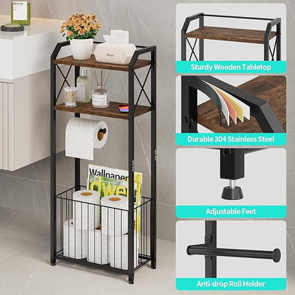 HapiRm Freestanding Toilet Paper Holder - Image 3