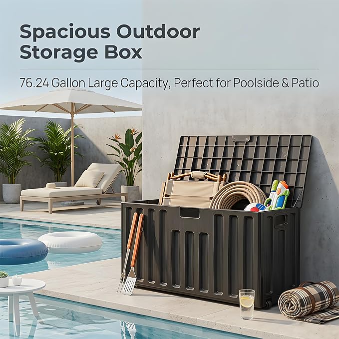 76 Gallon Outdoor Deck Box - Image 6