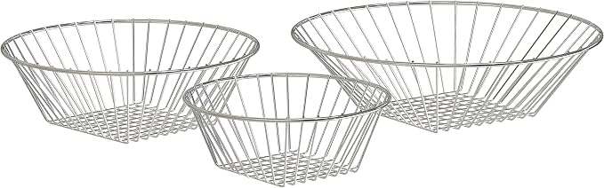 Deco Brothers Hanging Fruit Basket, Chrome | Adjustable & Separable Baskets - Image 4