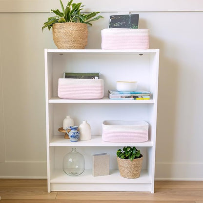 NaturalCozy 13.5”x8.5”x5.5” Rectangle Storage Baskets - Image 8