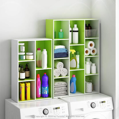 Furinno LUDER Book Shelf, 5-Cube Bookshelf, Reversible Bookcase, 9.4 x 19.5 x - Image 4