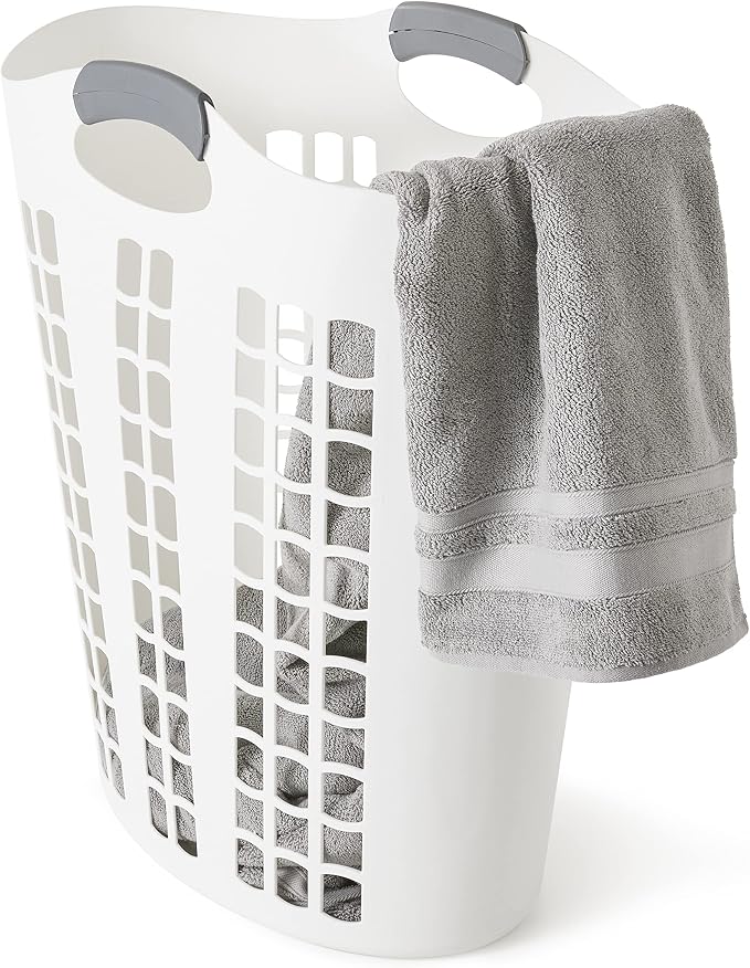 Gracious Living Easy Carry Flex Hamper, Large 87.5 Liter Lightweight Plastic - Image 8