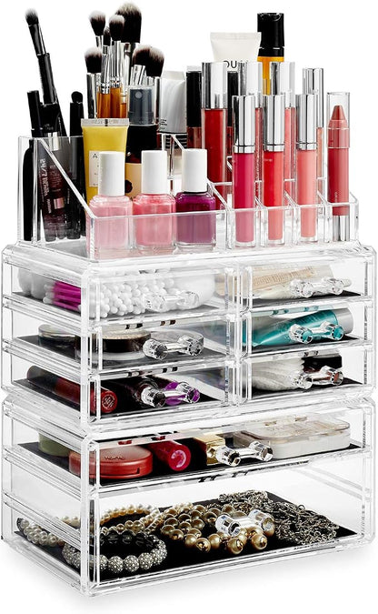 Casafield Acrylic Cosmetic Makeup Organizer & Jewelry Storage Display Case - Image 3