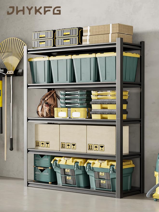 JHYKHG 39" W Storage Shelves, 5-Tier Heavy Duty Garage Shelving, Adjustable - Image 4