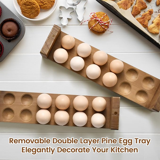 Double Layer Egg Tray Holder Countertop - Image 4