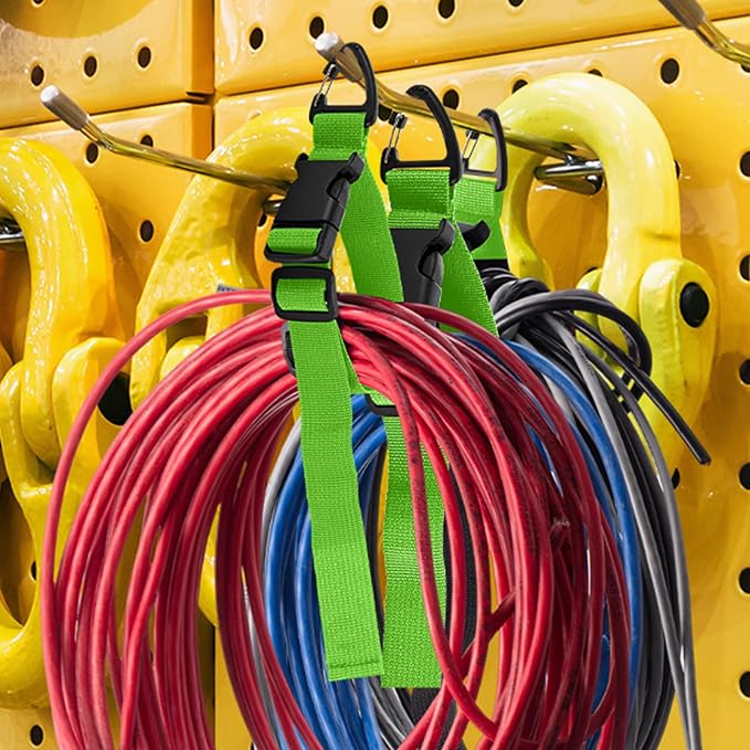 6 Pack 17 Inch Adjustable Extension Cord Holder Organizer - Image 5