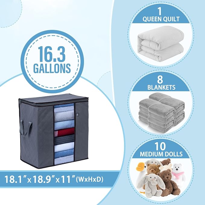 VENO 3 Pack Clothes Storage Bag Organizer - Image 4