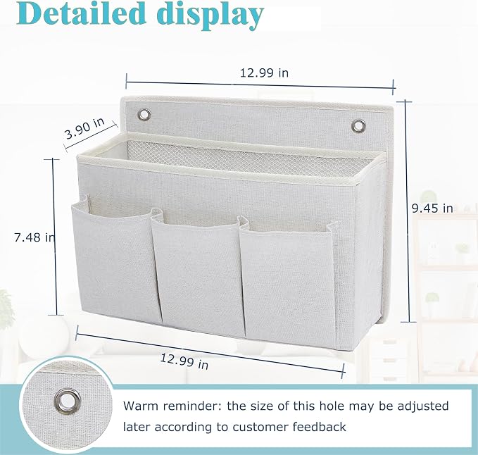 2-Pack Wall Hanging Organizer Bag/Hanging Baskets - Image 2