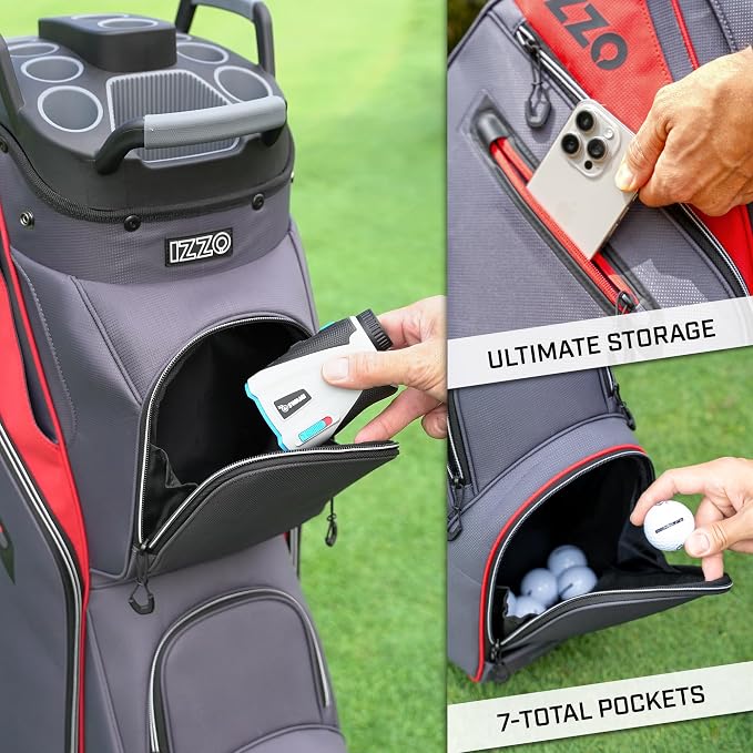 Izzo Ultimate Organizer Golf Cart Bag - Image 3