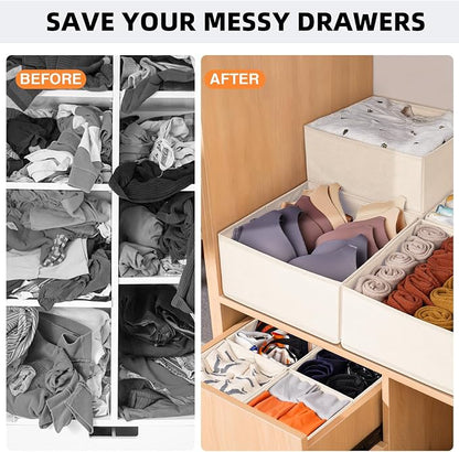 Criusia Drawer Organizer Clothes 6 Pack - Image 8