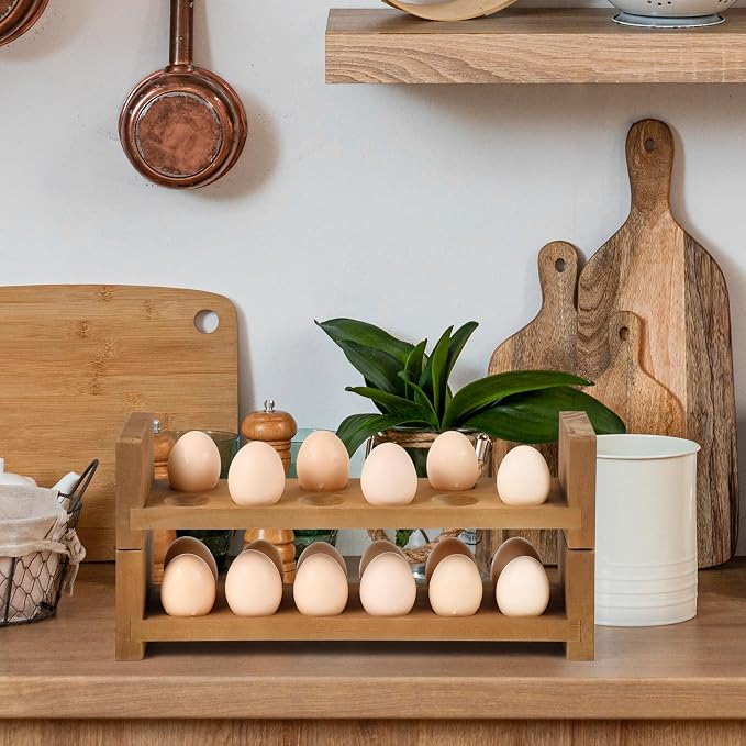 Double Layer Egg Tray Holder Countertop - Image 7