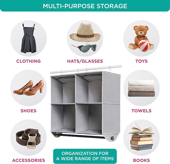 HOLDN’ STORAGE Hanging Closet Organizer - Image 5