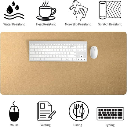 Bloss Gold Desk Mat, PU Large Mouse Pad - Image 5