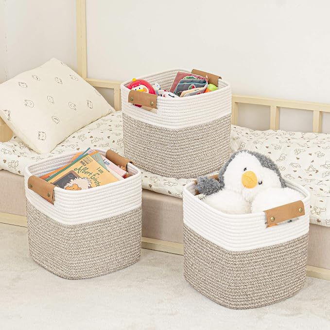 danpinera 11 Inch Storage Baskets, Woven Baskets - Image 8