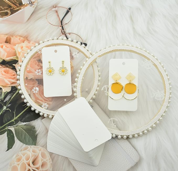 Twavang Earring Card Holder Set, 100 Pairs Clear Earring Backs - Image 4