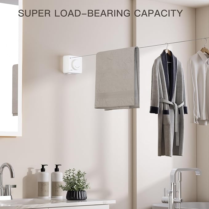 Retractable Clothesline Indoor Outdoor, Clothes Line Retracting Indoor - Image 5