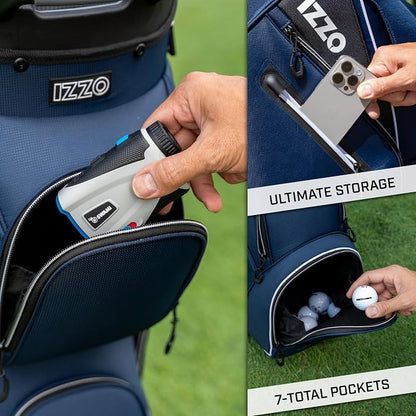 Izzo Ultimate Organizer Golf Cart Bag - Image 3