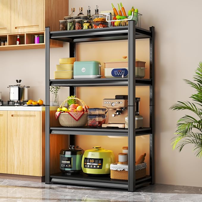 Storage Shelves, Garage Metal Shelving Unit, Adjustable, Double-Layer Column - Image 9