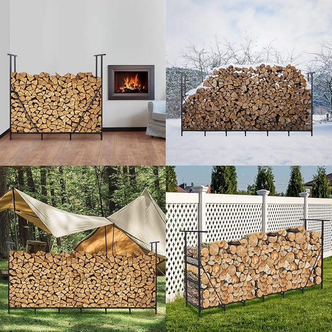 Vailge Firewood Rack Outdoor 4FT - Image 7