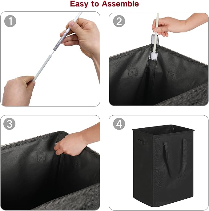 efluky Slim Laundry Basket, Narrow Laundry Hamper - Image 6