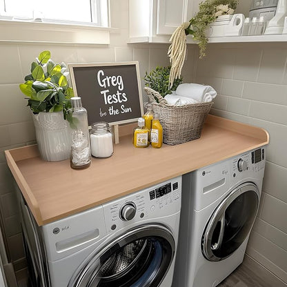Kaboon Washer Dryer Countertop 58" x 28" Extra Large Version, Melamine - Image 6