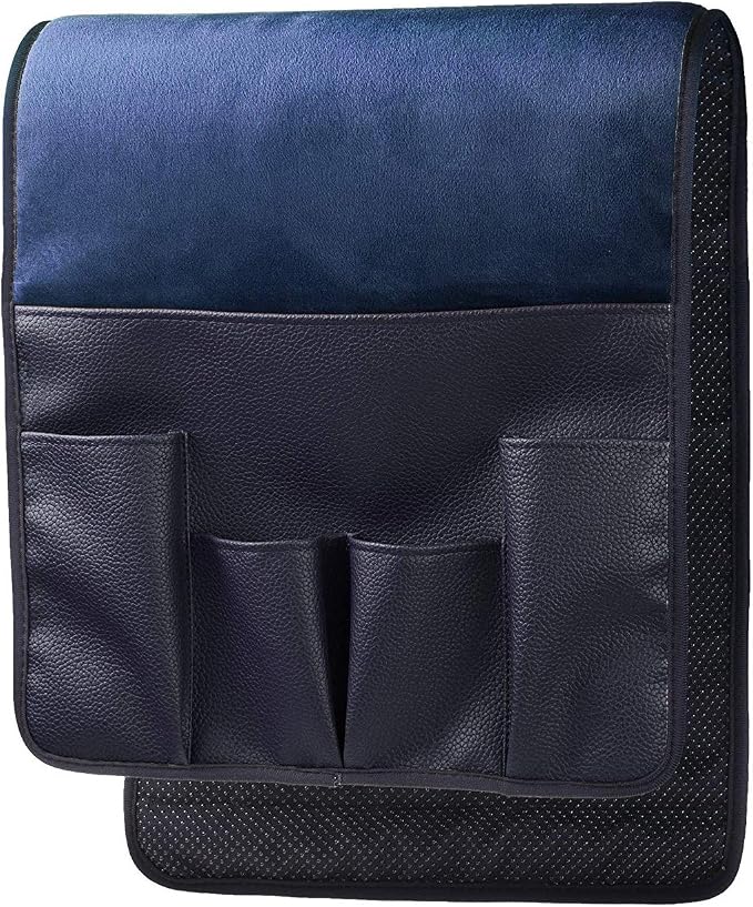 Wanty Velvet Sofa Couch Chair Armrest Soft Caddy Organizer Holder by Wanty