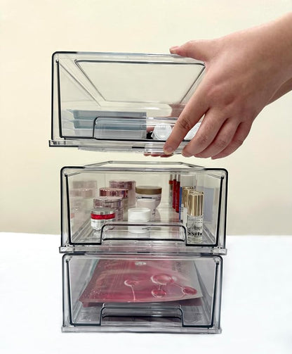 Stackable storage drawers, refrigerator, office desktop, pantry and shelves - Image 8